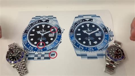 rolex batgirl fake vs real|Rolex watch vs batman watch.